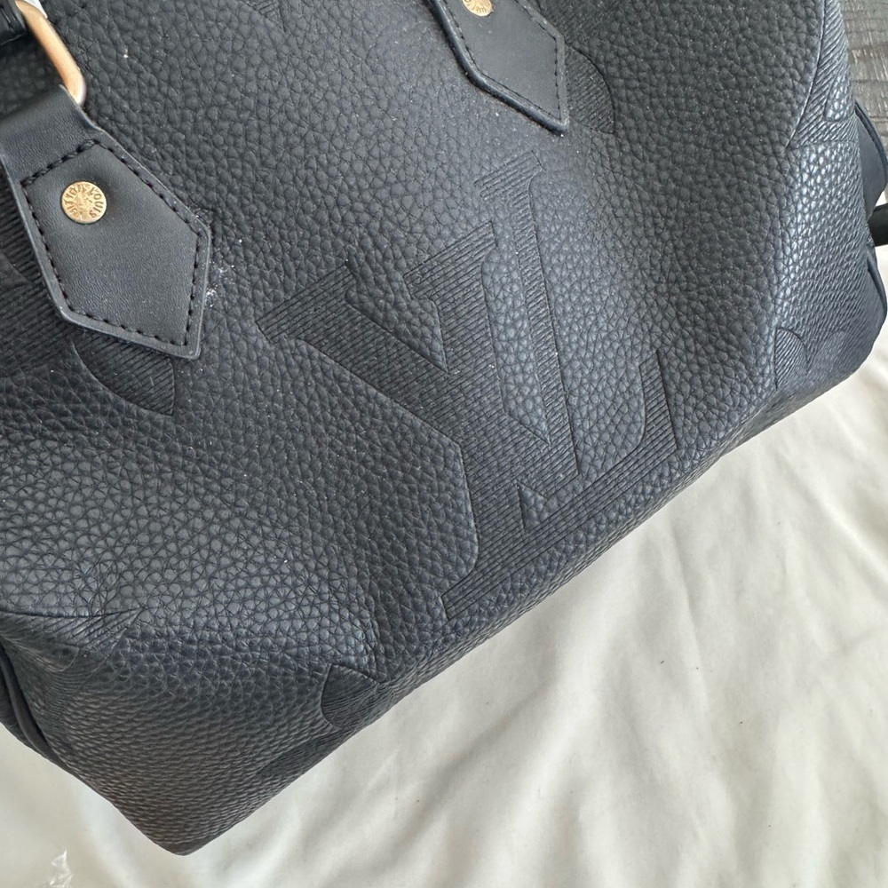 Black Pebbled Leather Bag